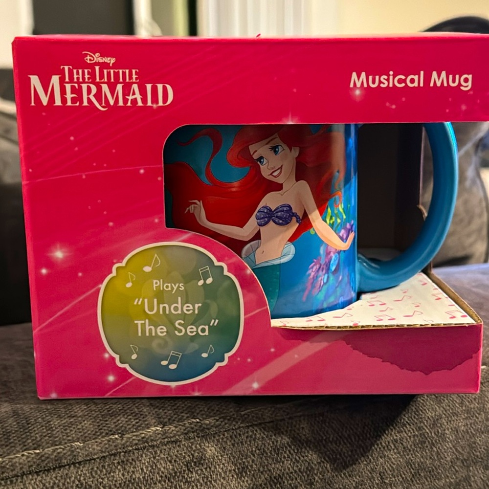Disneys The Little Mermaid Musical Mug- Brand New in Box!